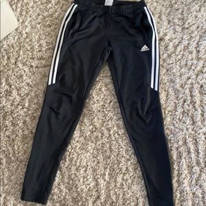 Charcoal grey Adidas pants